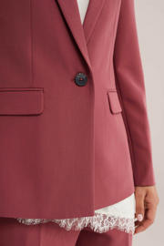 thumbnail: WE Fashion getailleerde blazer met split - oudroze