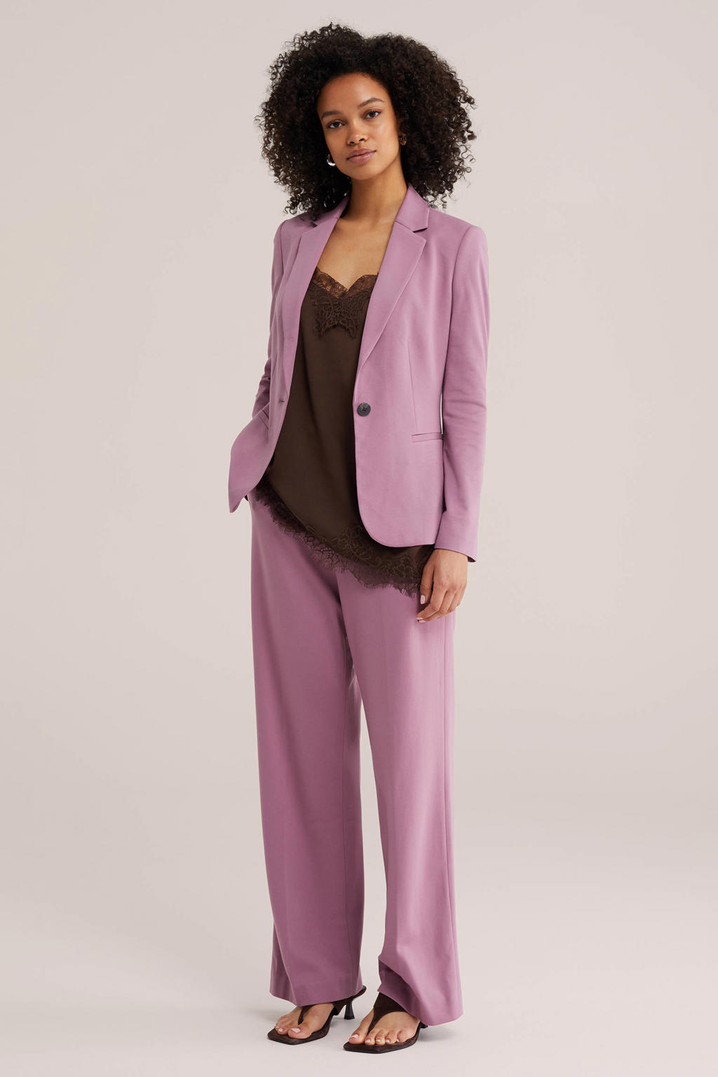 WE Fashion regular blazer - lila