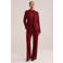 WE Fashion viscose regular fit blazer - donkerrood