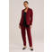WE Fashion tapered regular waist pantalon donkerrood
