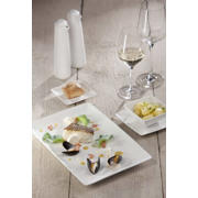 thumbnail: BonBistro Dinerborden Yong Squito 26 x 26 cm - Wit - 6 stuks