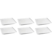 thumbnail: BonBistro Dinerborden Yong Squito 26 x 26 cm - Wit - 6 stuks