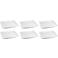 BonBistro Dinerborden Yong Squito 26 x 26 cm - Wit - 6 stuks
