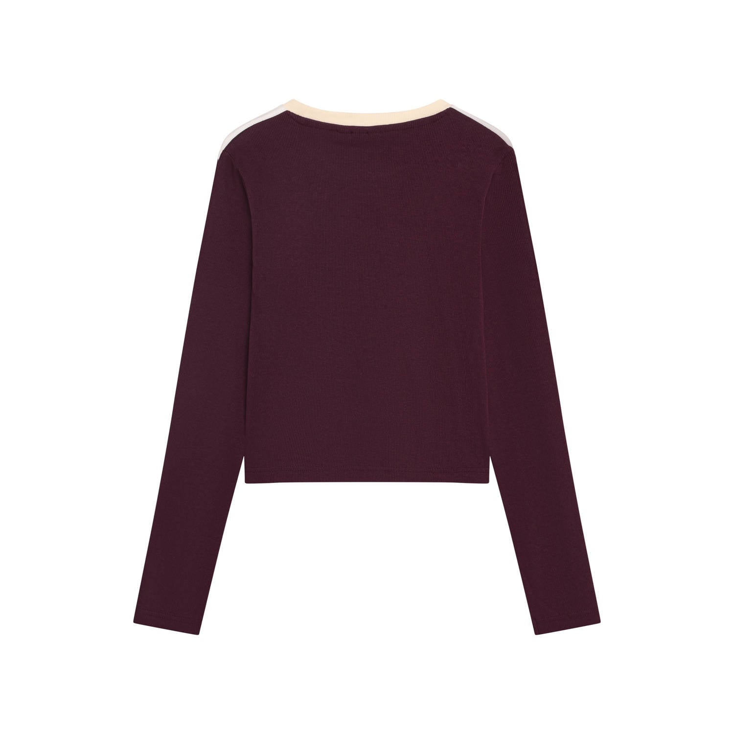 Indian Blue Jeans aansluitende longsleeve met print donkerrood