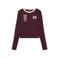 Indian Blue Jeans aansluitende longsleeve met print - donkerrood