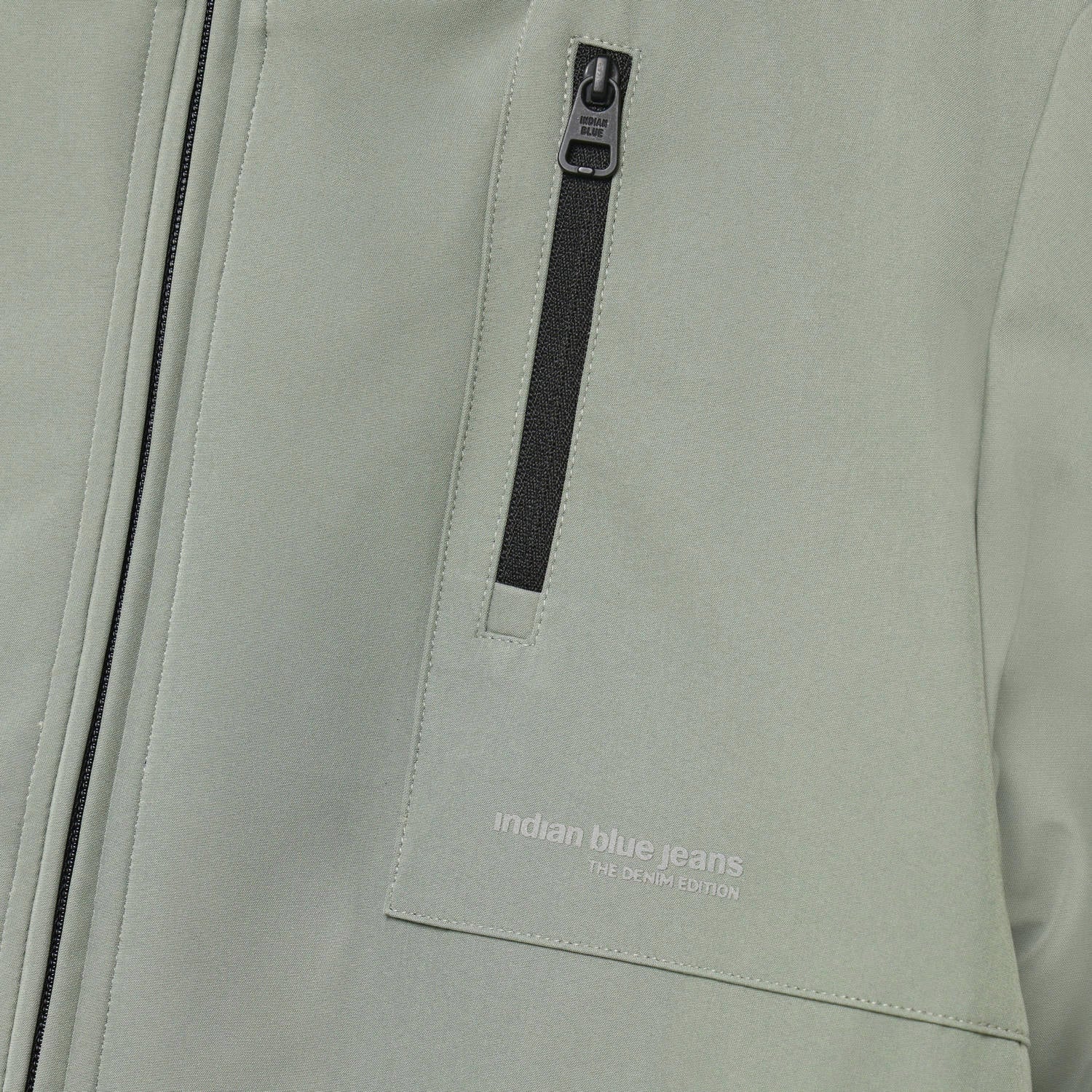 Indian Blue Jeans softshell jas zachtgroen
