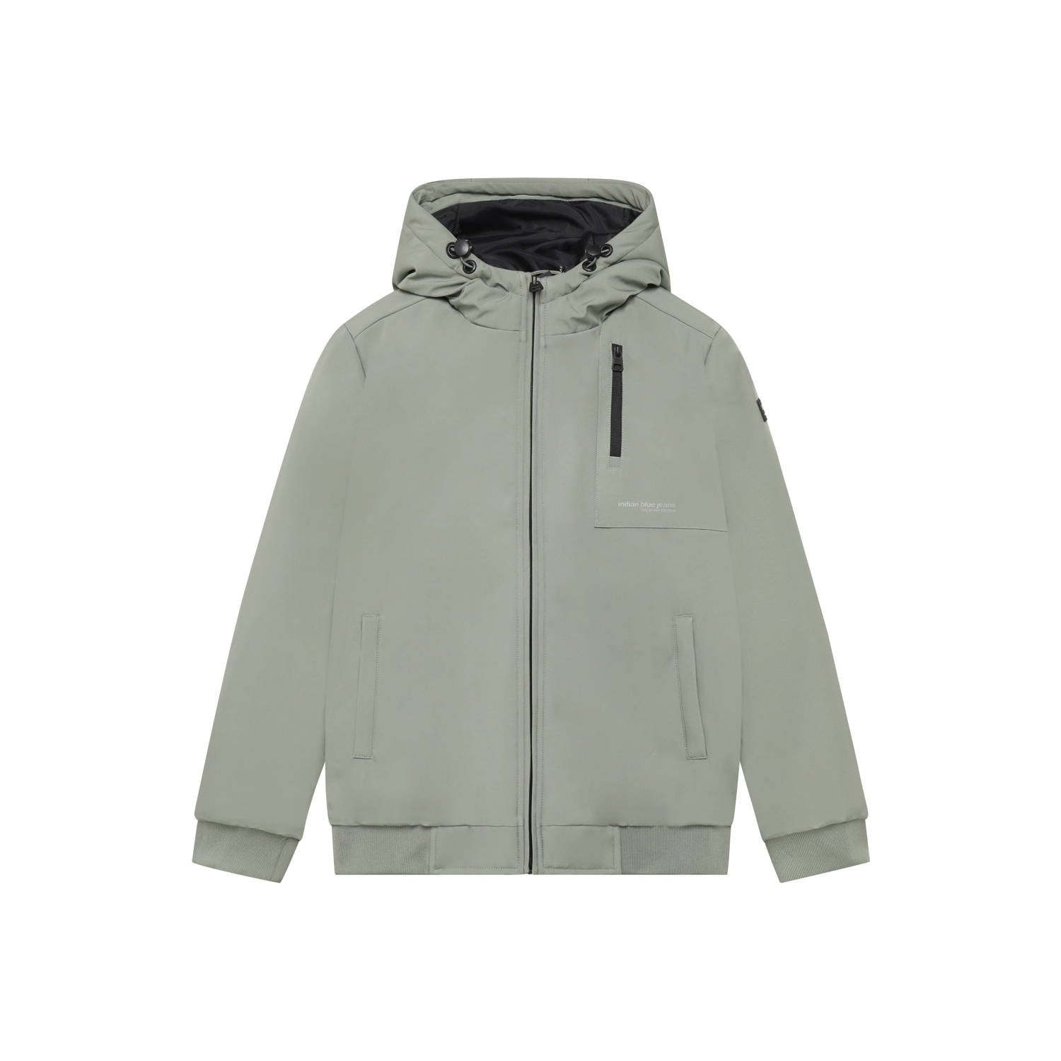 Indian Blue Jeans softshell jas zachtgroen