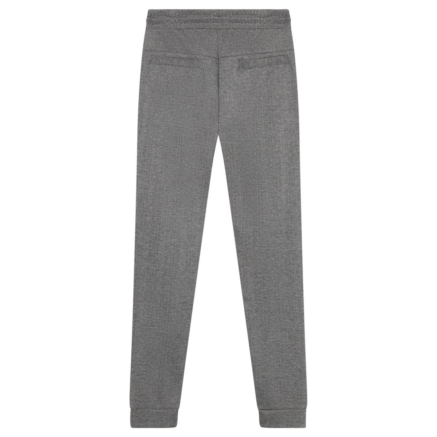 Indian Blue Jeans regular fit geruite casual broek grijs