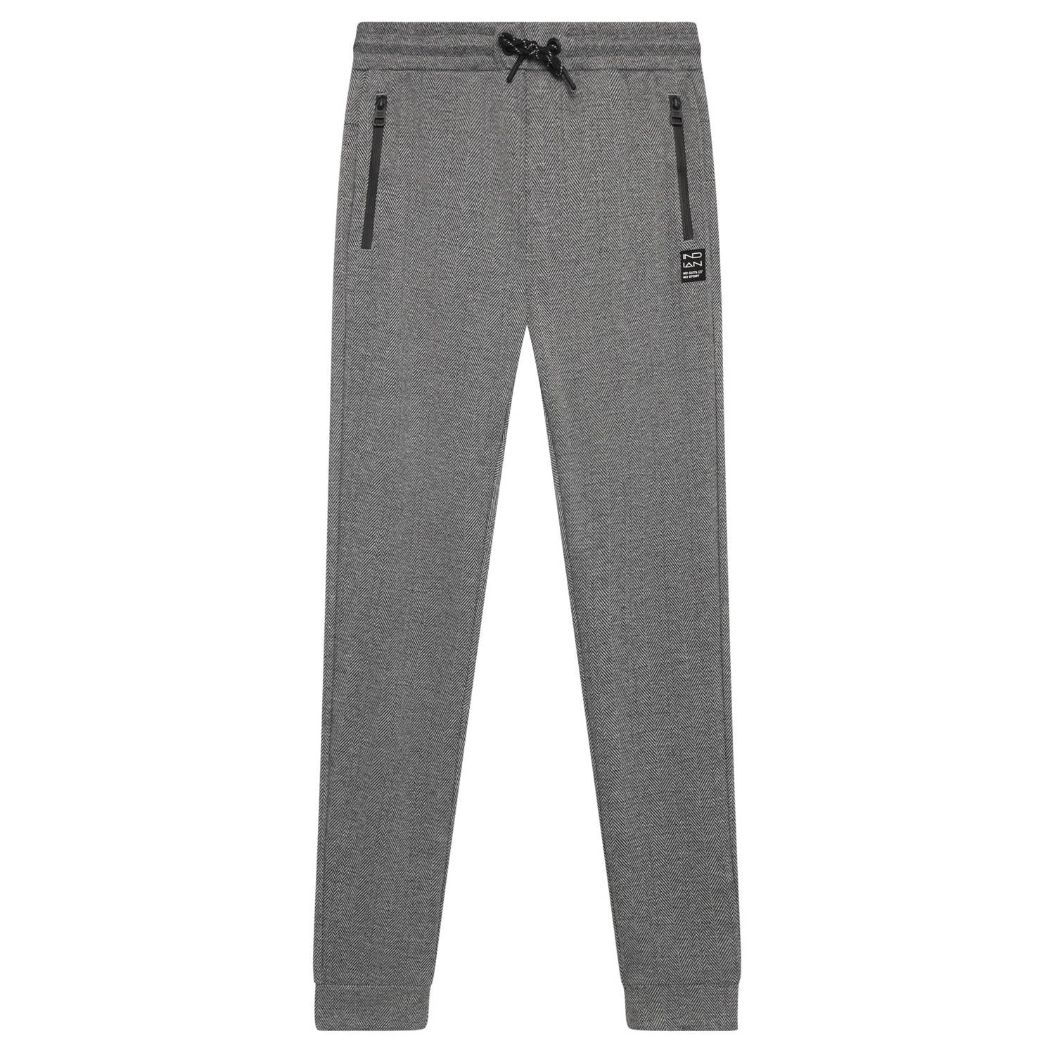Indian Blue Jeans regular fit geruite casual broek grijs