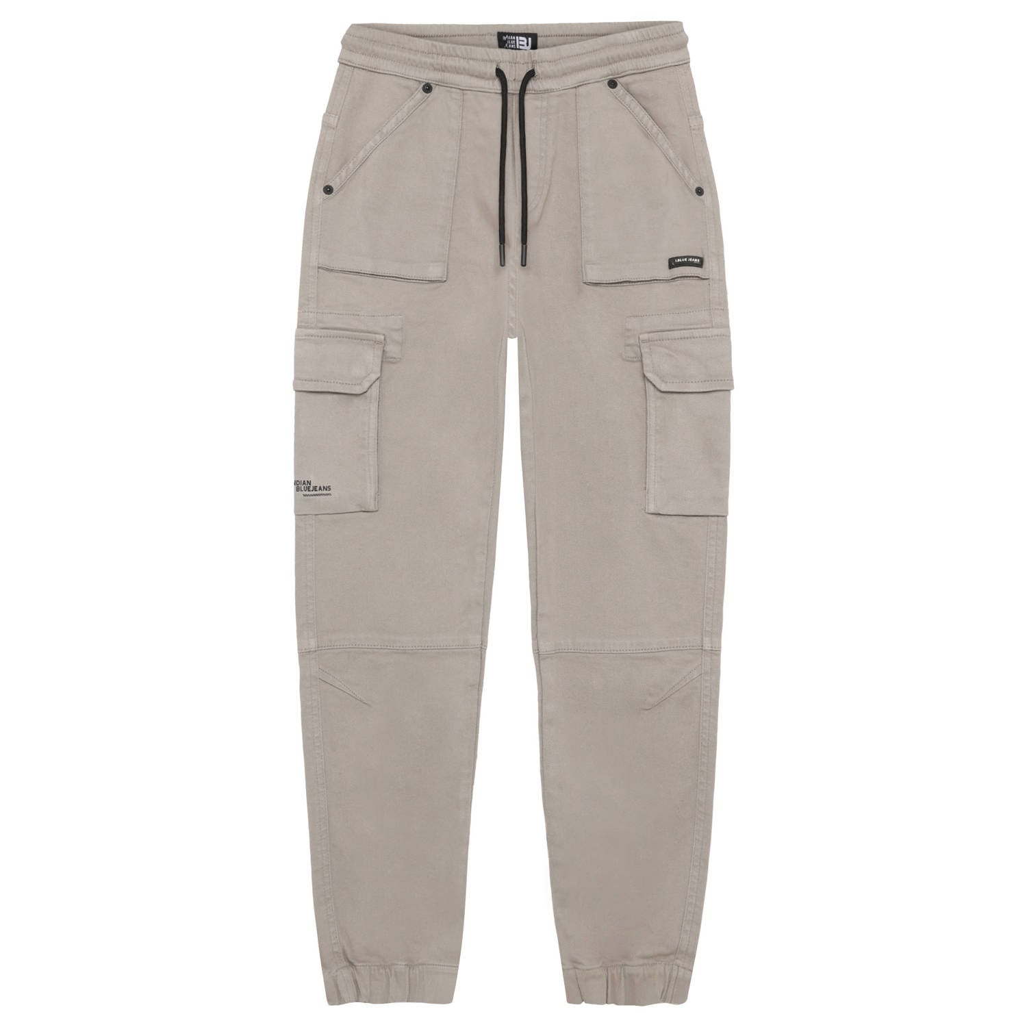 Indian Blue Jeans loose fit cargobroek grijs