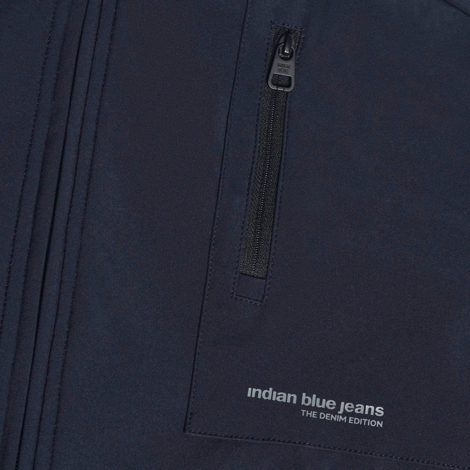 Indian Blue Jeans softshell jas donkerblauw
