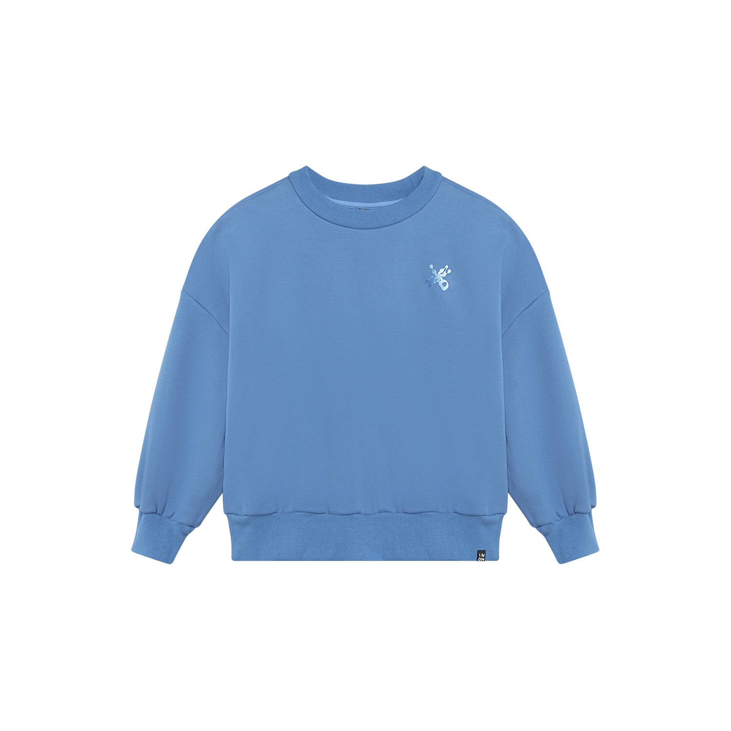 Indian Blue Jeans oversized sweater met backprint blauw