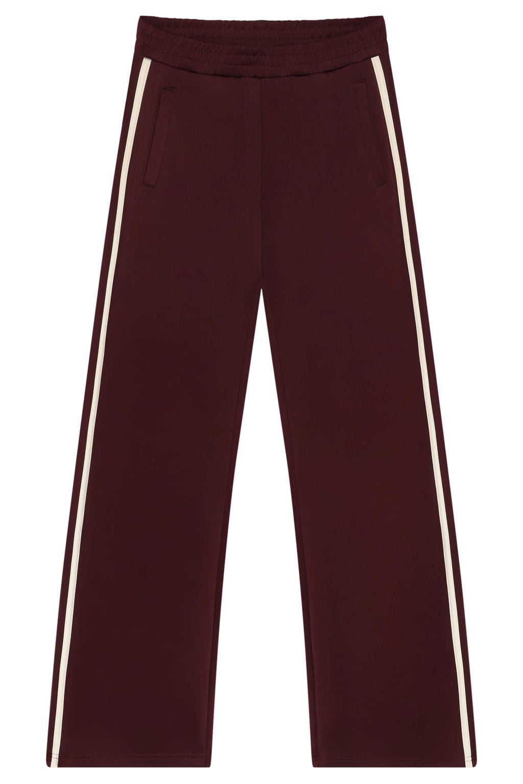 Donkerrode meisjes Indian Blue Jeans wide leg sweatpant met effen