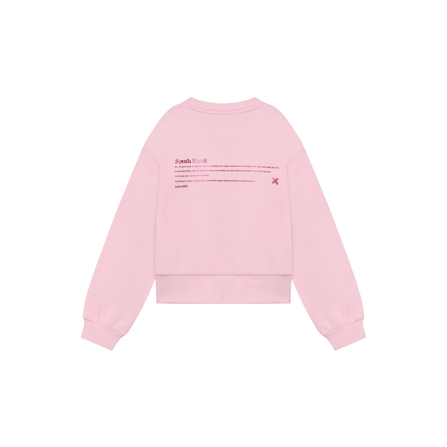 Indian Blue Jeans oversized sweater met backprint roze