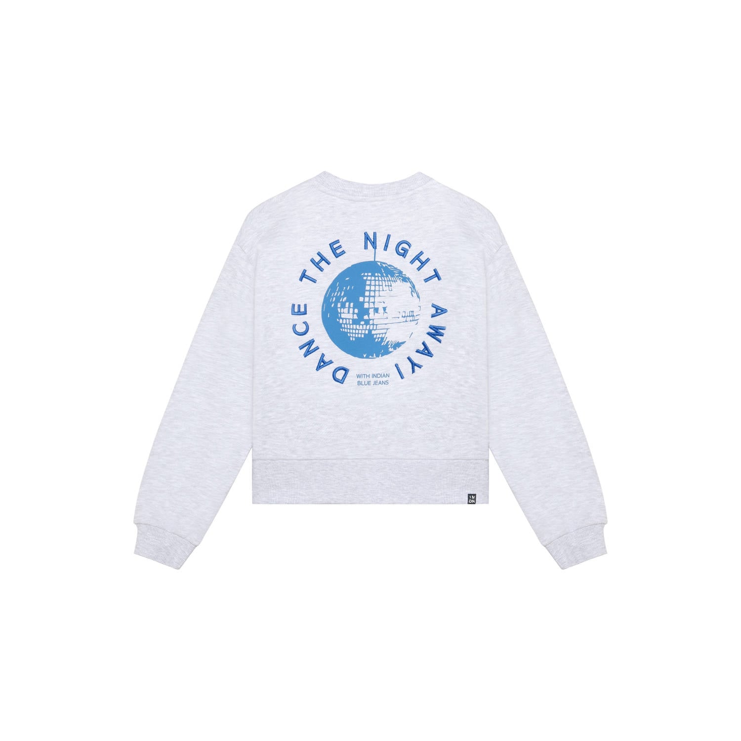Indian Blue Jeans oversized sweater met backprint lichtgrijs
