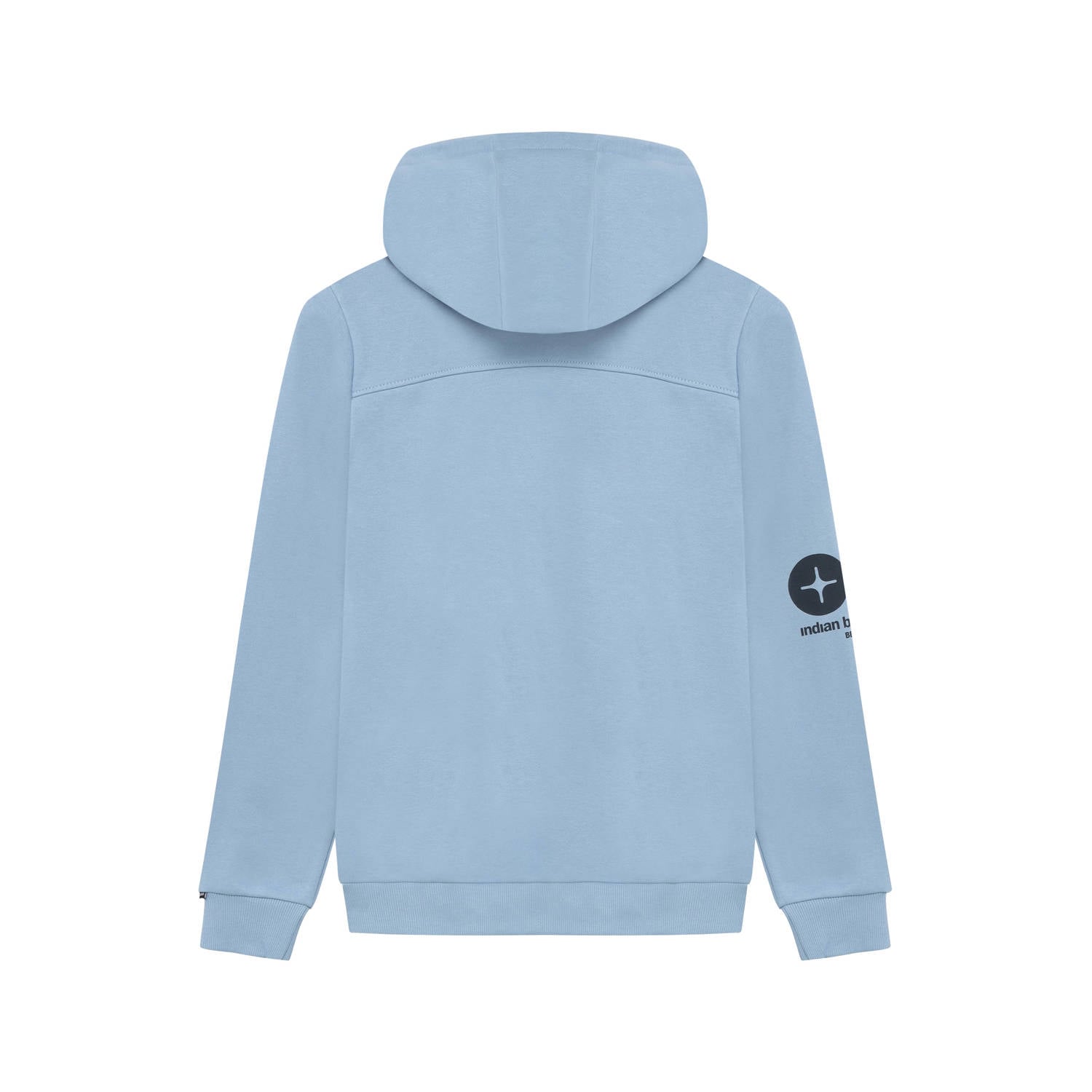Indian Blue Jeans rechtvallende hoodie met tekst lichtblauw