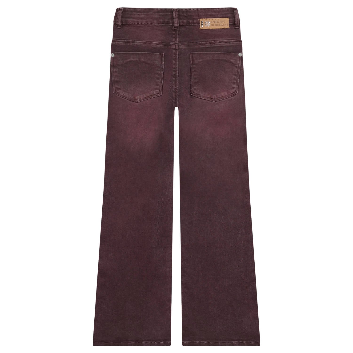 Indian Blue Jeans wide leg jeans donkerrood