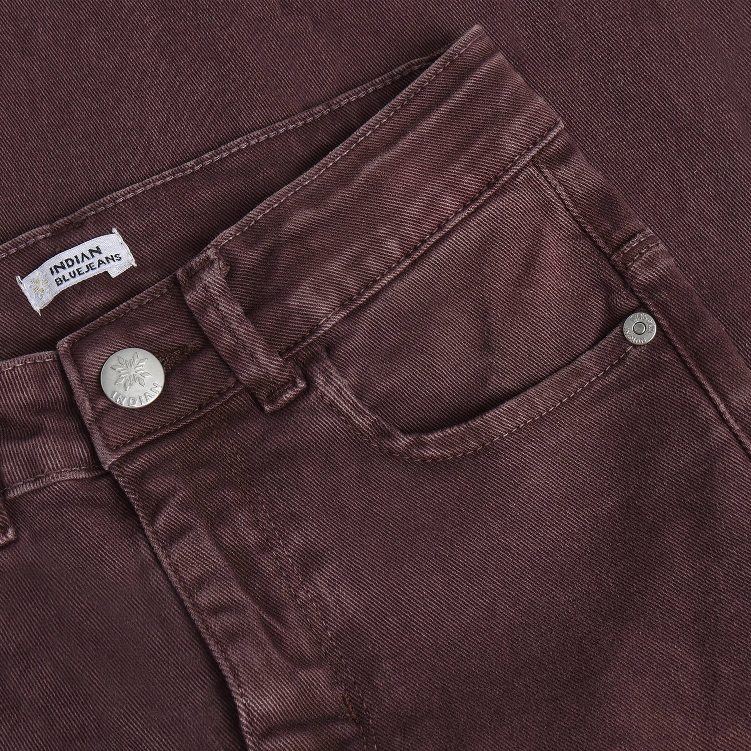 Indian Blue Jeans wide leg jeans donkerrood
