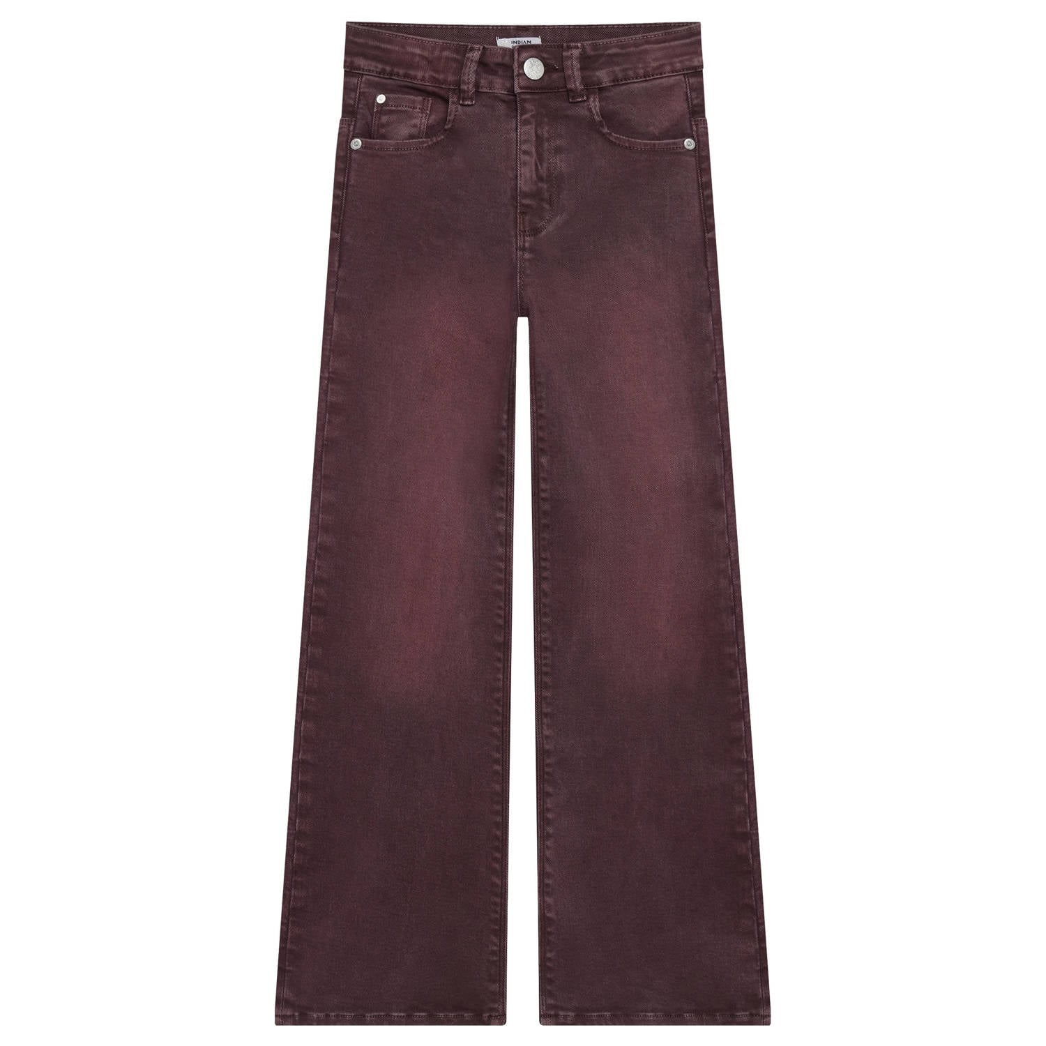 Indian Blue Jeans wide leg jeans donkerrood
