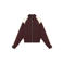 Indian Blue Jeans rechtvallend sweatvest - donkerrood/ecru
