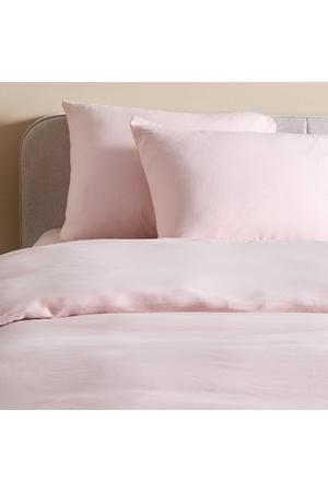 super soft 1-persoons dekbedovertrek 140x200 cm - roze