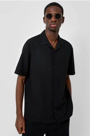 regular fit overhemd - zwart