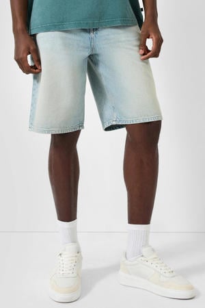 denim short - lichtblauw