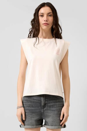 loose fit top - ecru