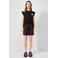 QS straight leg casual short met print - donkerpaars
