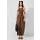 QS ballonbroek met plooien - bruin