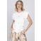Accentil top met pailletten ecru