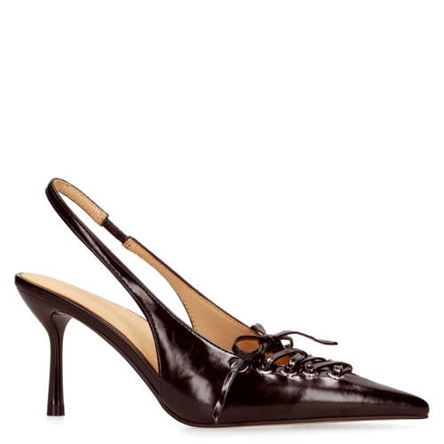 Sacha lakleren pumps met naaldhak bordeaux