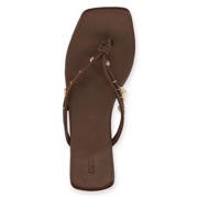 thumbnail: Sacha leren teenslippers bruin