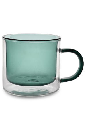 beker (270ml) dubbelwandig groen Liv (set van 2)