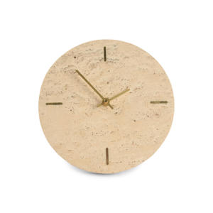 tafelklok travertijn beige
