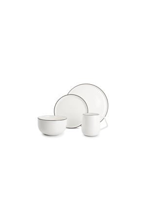 servies (set van 16) wit Studio Base