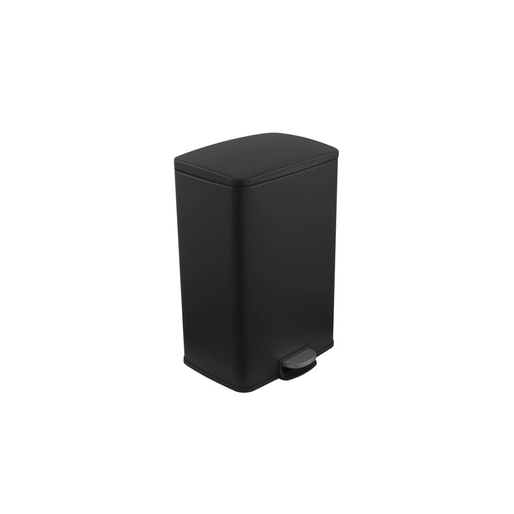 Salt & Pepper pedaalemmer (50L) (42x37x63cm) zwart Dust