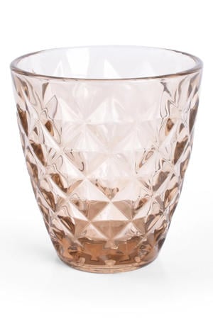 glas (220ml) oker Prisma (set van 4)