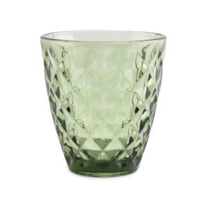 glas (220ml) groen Prisma (set van 4)