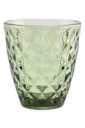 glas (220ml) groen Prisma (set van 4)
