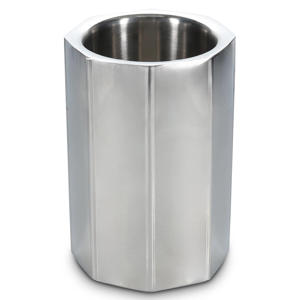 wijnkoeler (13x20cm) dubbelwandig zilver Nox