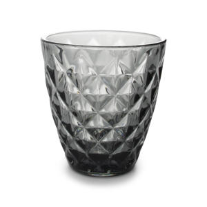 glas (220ml) grijs Prisma (set van 4)