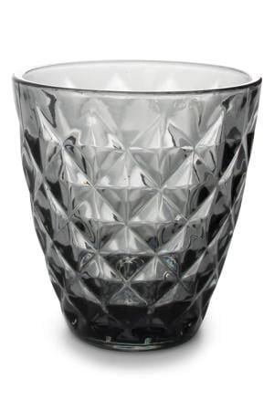 glas (220ml) grijs Prisma (set van 4)