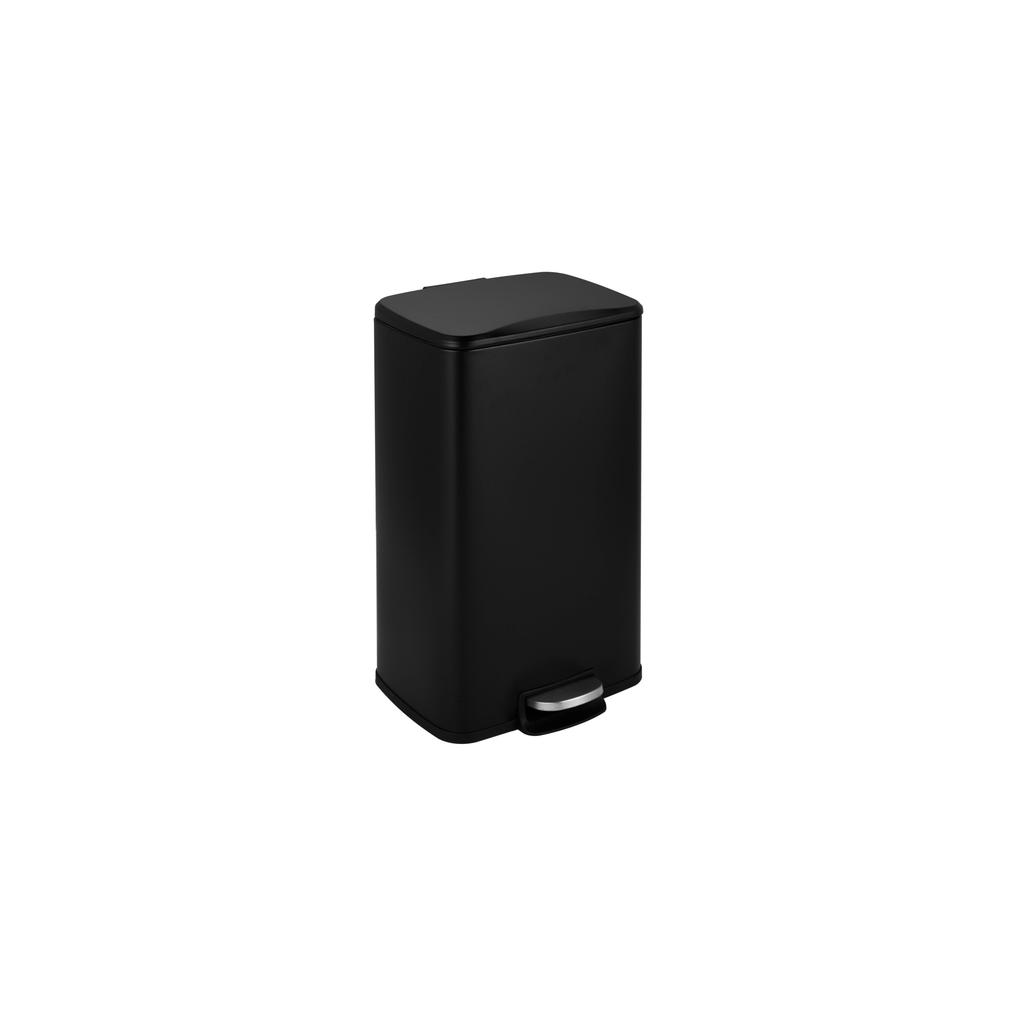 Salt & Pepper pedaalemmer (30L) (34x32x61cm) zwart Dust