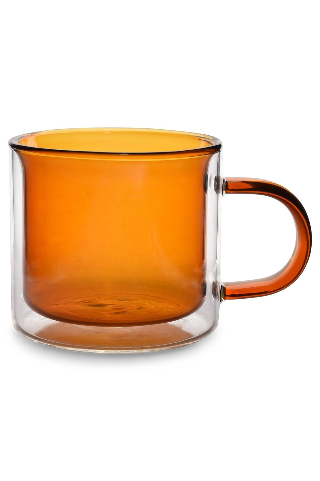 ONA theemok (270ml) dubbelwandig amber Liv (set van 2)