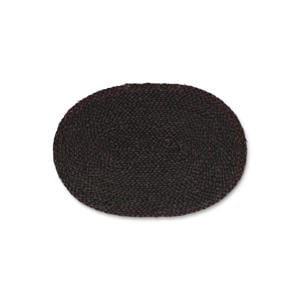 placemat (45x30cm) ovaal maisblad zwart TableTop