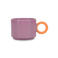 ONA beker (280ml) paars/oranje Lou