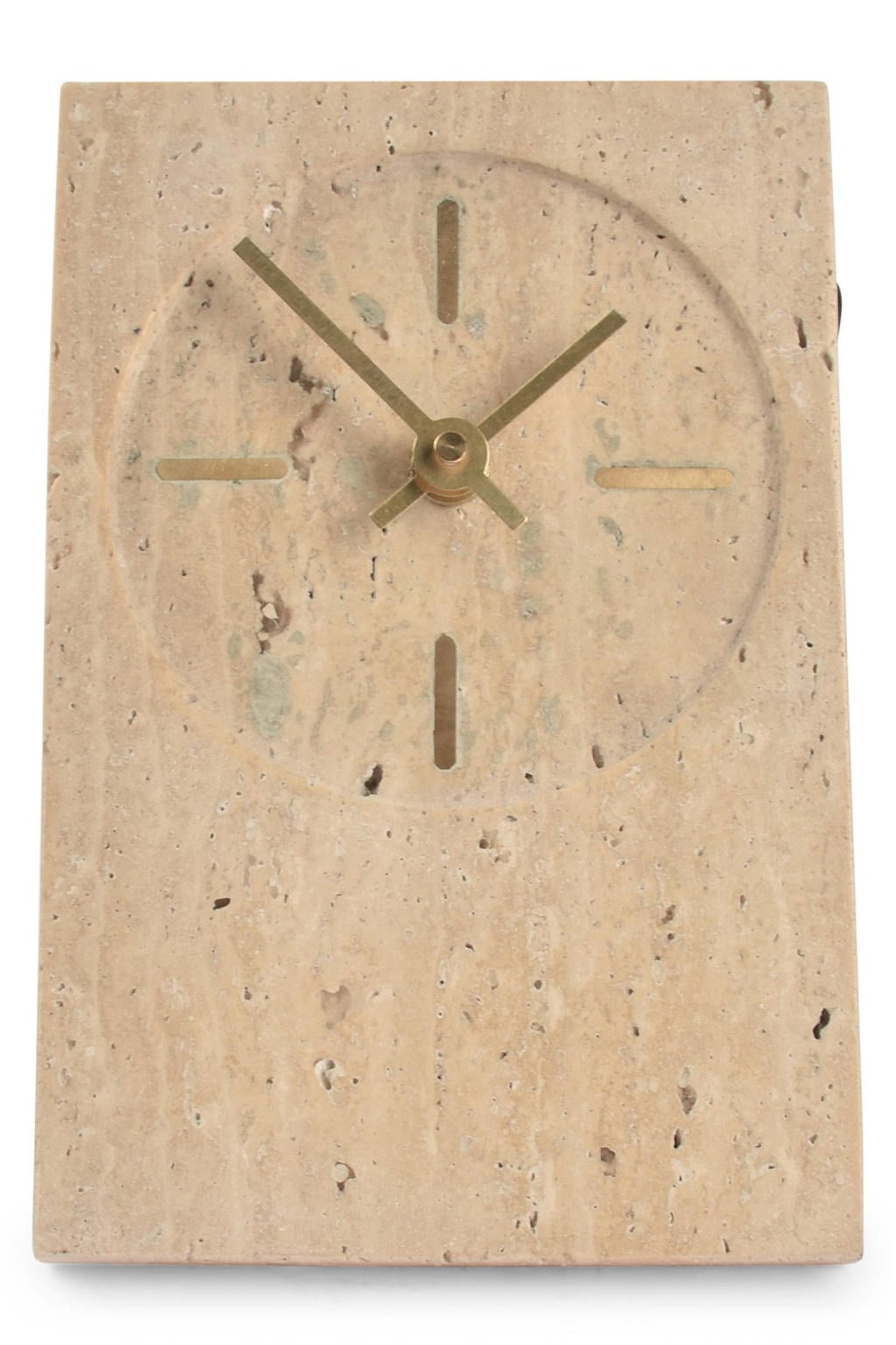 SP Collection tafelklok travertijn beige