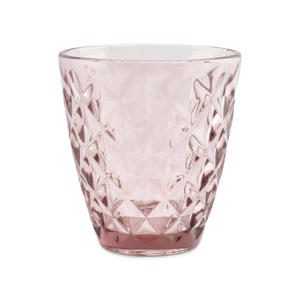 glas (220ml) roze Prisma (set van 4)