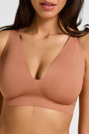 thumbnail: Hunkemöller voorgevormde bh zonder beugel Super Comfort bruin